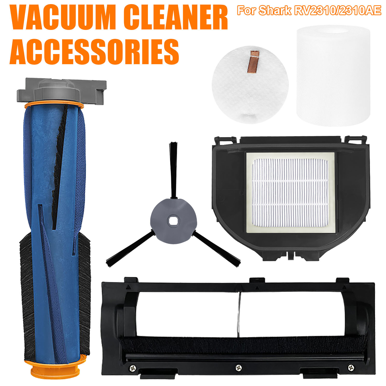 Robot Vacuum Cleaner Side Brush Replacement Parts Kit for Shark RV2310/2310AE-image