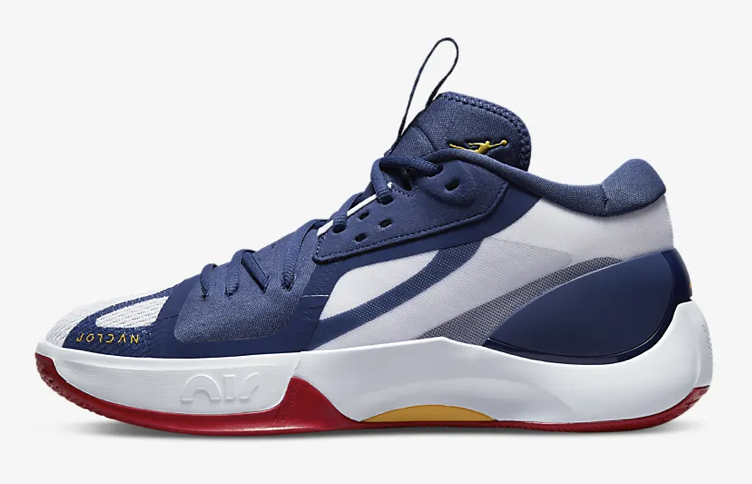 Nike Air Jordan Zoom Separate Olympic Navy White Red Gold