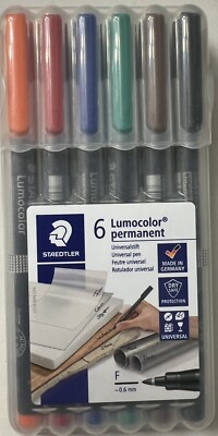 STAEDTLER Lumocolor Universal Pen Fine Felt Tip Permanent Marker 0.6mm
