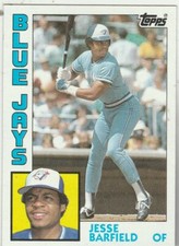 FREE SHIPPING-MINT-1984 Topps #488 Jesse Barfield Blue Jays PLUS BONUS CARDS