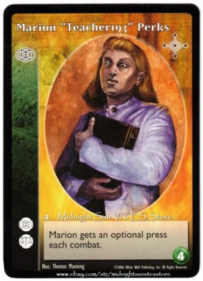 Marion ''Teacher193'' Perks Redeemer Nights of Reckoning V:TES VTES Vampire CCG