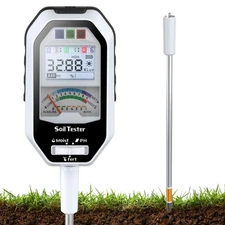 Soil Moisture Meter, 7-in-1 Soil PH Tester/Soil Moisture/Fertility with Remov...