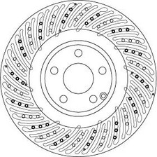 2x Bremsscheibe gelocht/innenbel. DF6674S TRW für MERCEDES-BENZ SLK E-CLASS SLC 2x Bremsscheibe gelocht/innenbel. DF6674S TRW für MERCEDES-BENZ SLK E-CLASS SLC