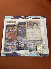 Pokemon TCG: Chilling Reign 3-Pack Blister Snorlax Promo - Brand New & Sealed