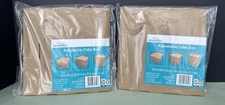 WAY TO CELEBRATE KRAFT CARDBOAD ADJUSTABLE CAKE BOXs 8”x 8”x 6” Two Packs Bakery