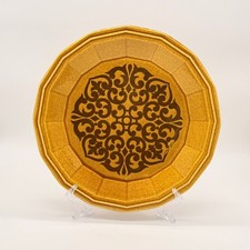 1970's Homer Laughlin Milano Gold Round Serving Platter 12