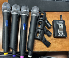 4 VocoPro Wireless Handheld Microphones Lot
