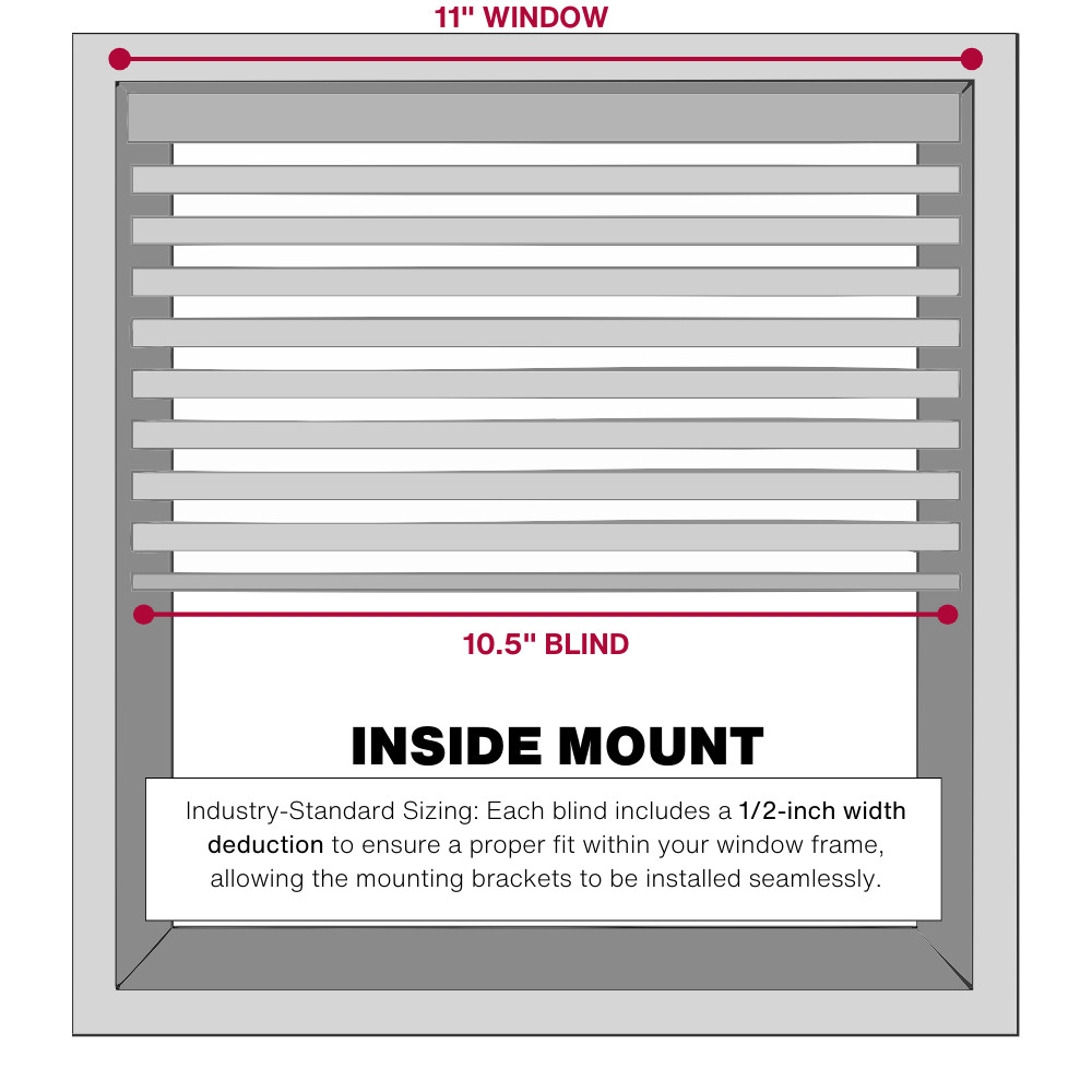 Lotus & Windoware 1" Cordless Vinyl Light-Filtering, Mini Blind,  Alabaster, ...