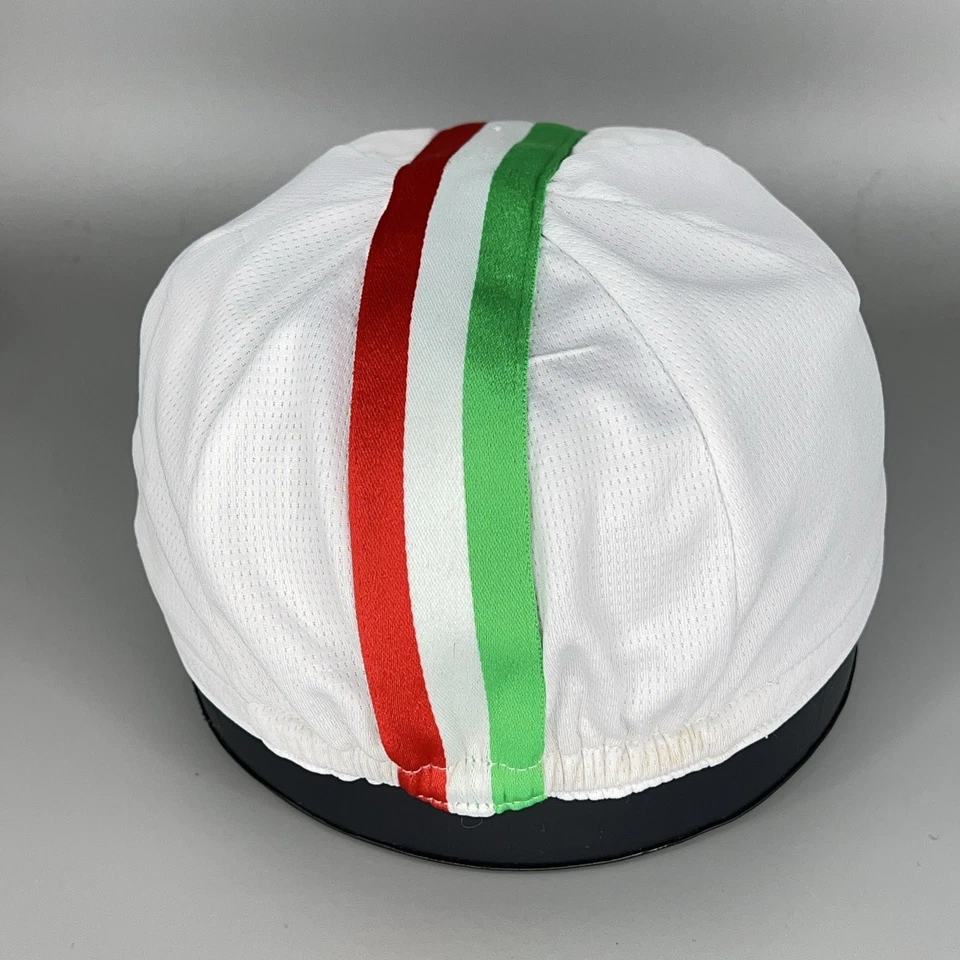 Gorra Castelli Rosso Corsa Cyling Talla Única Blanca Bicicleta Rojo Verde Logo Foto 4 de 4