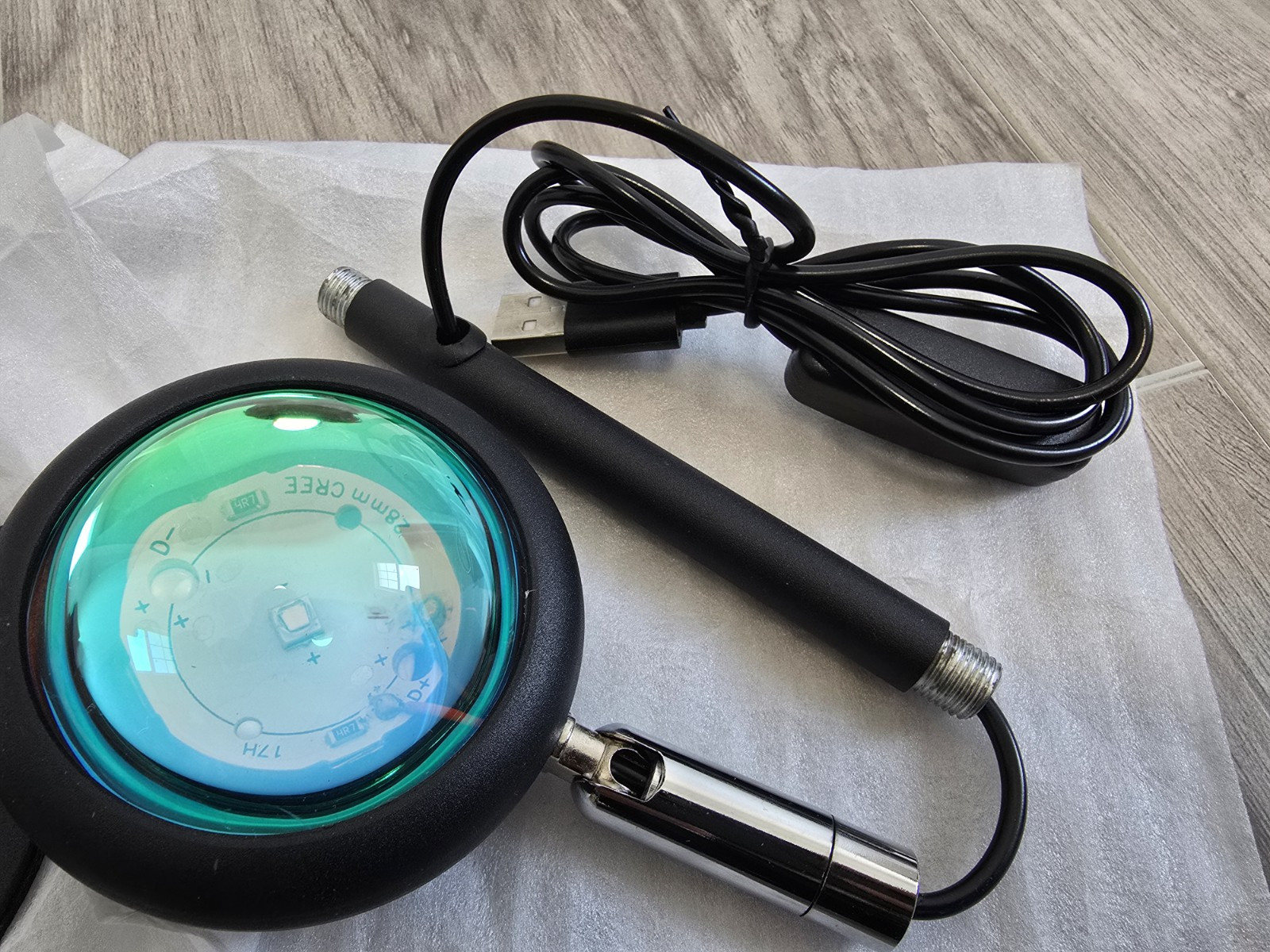 Sunset Projector USB Projection Atmosphere LED Desk Night Lights Lamp Home Decor