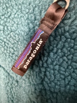 Vintage Patagonia Shelled Synchilla Pullover XL USA 90s Blue Teal