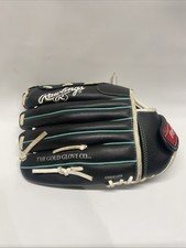 Rawlings Softball Glove Black WFP115MT 11.5 in Leather Fastpitch Mitt RHT