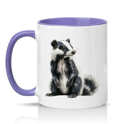 Dachs Unisex 11 Unzen Keramiktasse Wildtiere Tierliebhaber Geschenk für Sie & Ihn