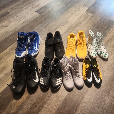 Shoe Lot New Nike Adidas Under Armour  Cleats and Basketball Yellow Black White