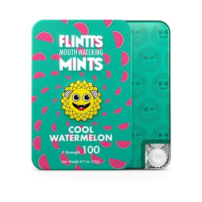 Flintts Mints COOL WATERMELON delicate Dry Mouth Watering Mints F strength 100