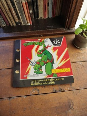 Vintage Ninja Turtles Mirage Studio 1993 Japan TMNT Raphael Karte