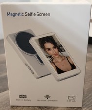 Magnetic Selfie Screen Wireless External Monitor 3.97in Gunmetal Compact Battery