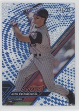2017 Topps High Tek Pattern 1 Blue Rainbow 31/75 Jim Edmonds #HT-JE 1v3