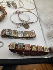 Lot Of 16 Christian Cross Religious Mixed Beaded Metal Bracelets — photo 10