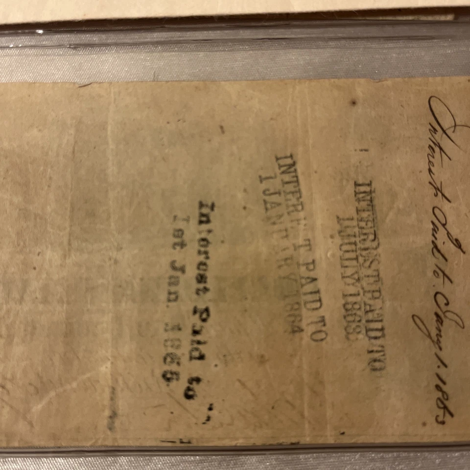 1863 Confederate $100 bill Richmond CSA early note - Image 3 of 3