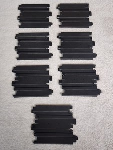 Vintage Aurora Tomy Slot Car HO SCALE 3"  Straight Track Set Of 7 Pieces 