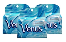 Gillette Venus  Women's Razor Blade Refill 4 Cartridges (3 Boxes)