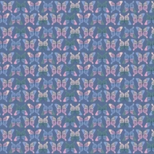 Riley Blake Chloe Butterflies in Blueberry ~ Animal Fabric by Rachel Erickson