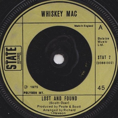Whiskey Mac - Lost And Found (7'', Single)