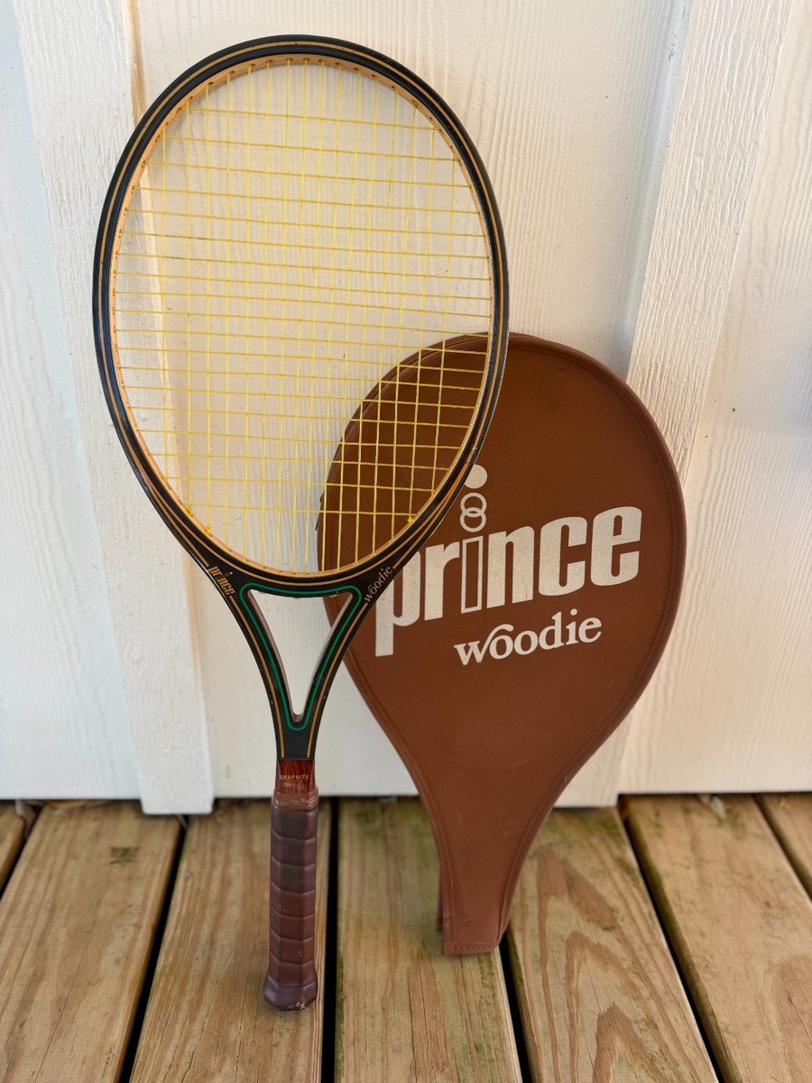 Vintage 1980 Prince Woodie Tennis Racquet 4-3/8 Grip Graphite Ash