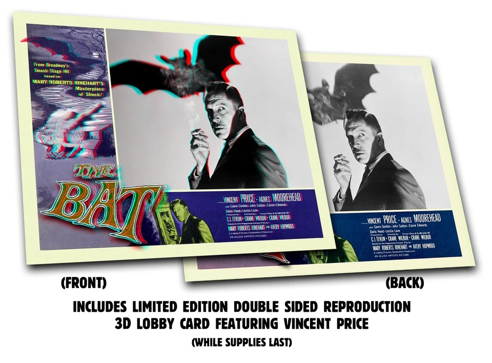 3D Blu-ray - The Bat 3D starring Vincent Price 1959, Digital 3D + Anaglyph 3D - Image 3 of 4
