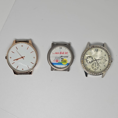 Skagen 2000 Vision 3x Uhrengehäuse ohne Armband, Quarz, Edelstahl, Strass