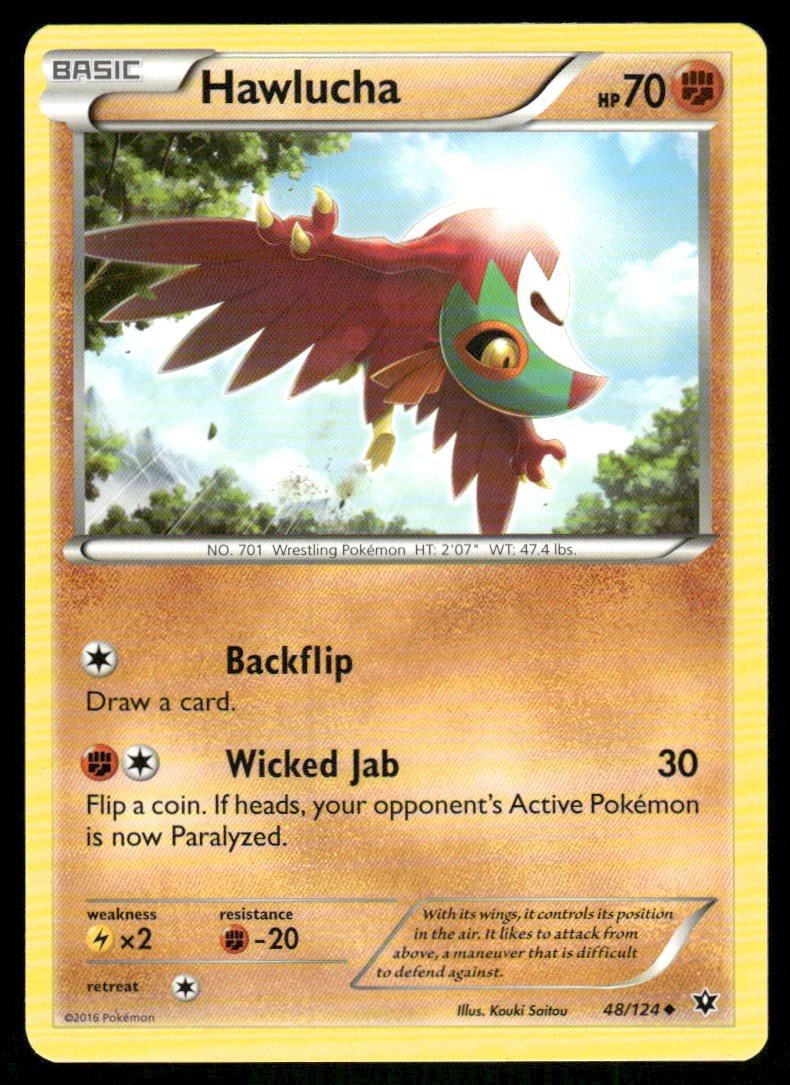 Hawlucha 48/124 Uncommon Fates Collide Pokemon Near Mint