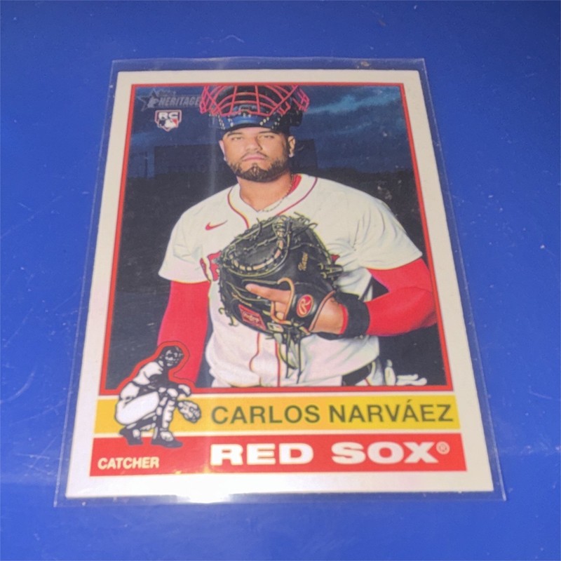 Topps 2025 Heritage High Number Carlos Narvaez Boston Red Sox Rookie #691
