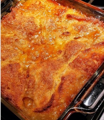 2 pans Of  Peach   Cobbler,  And  1 dozen Chocolate Fudge Brownies '' SALE ''