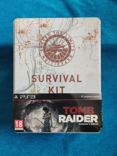 PS3 TOMB RAIDER EDITION COLLECTOR SURVIVAL KIT, NEUF SOUS BLISTER, VERSION FR