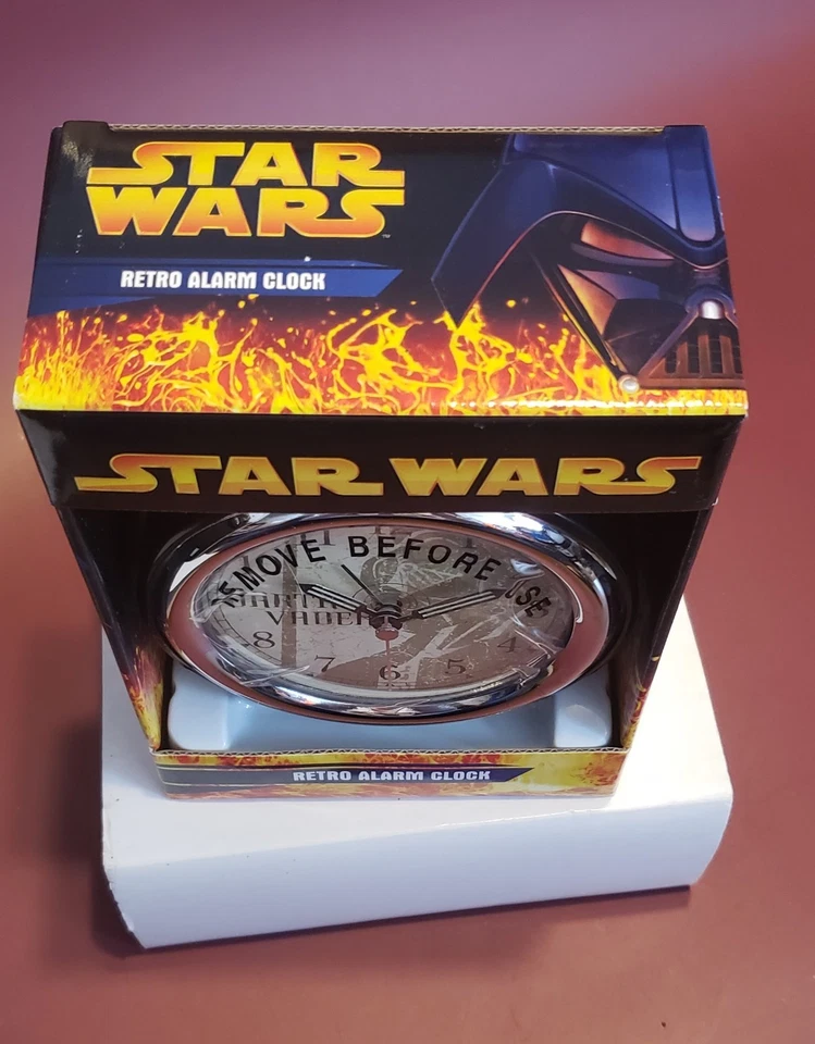 Star Wars Retro Alarm Clock * Darth Vader * Revenge of the Sith *Metal Case *NEW - Image 2 of 4