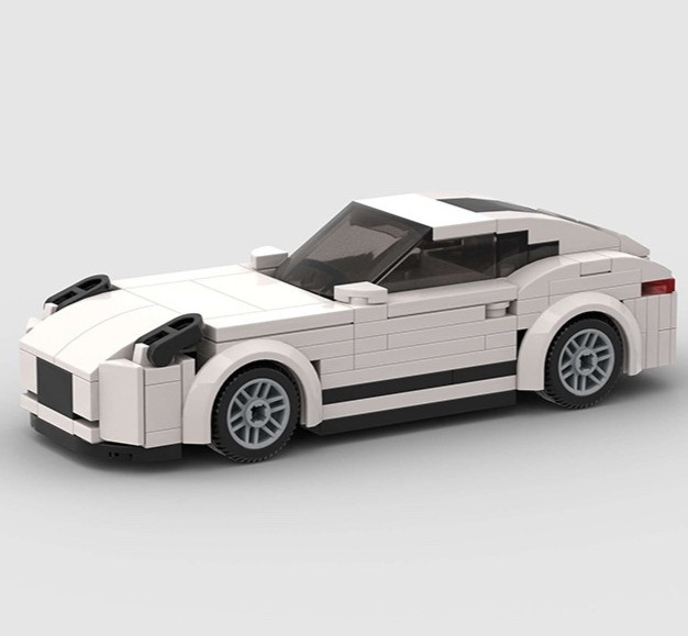 Custom LEGO MOC Porsche 911 White – 158 Piece Classic Sports Car Brick Model