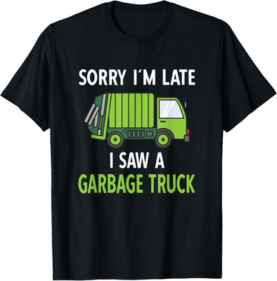 #ad I Saw a Garbage Truck Costume Recycling Garbage T Shirt $15.99
