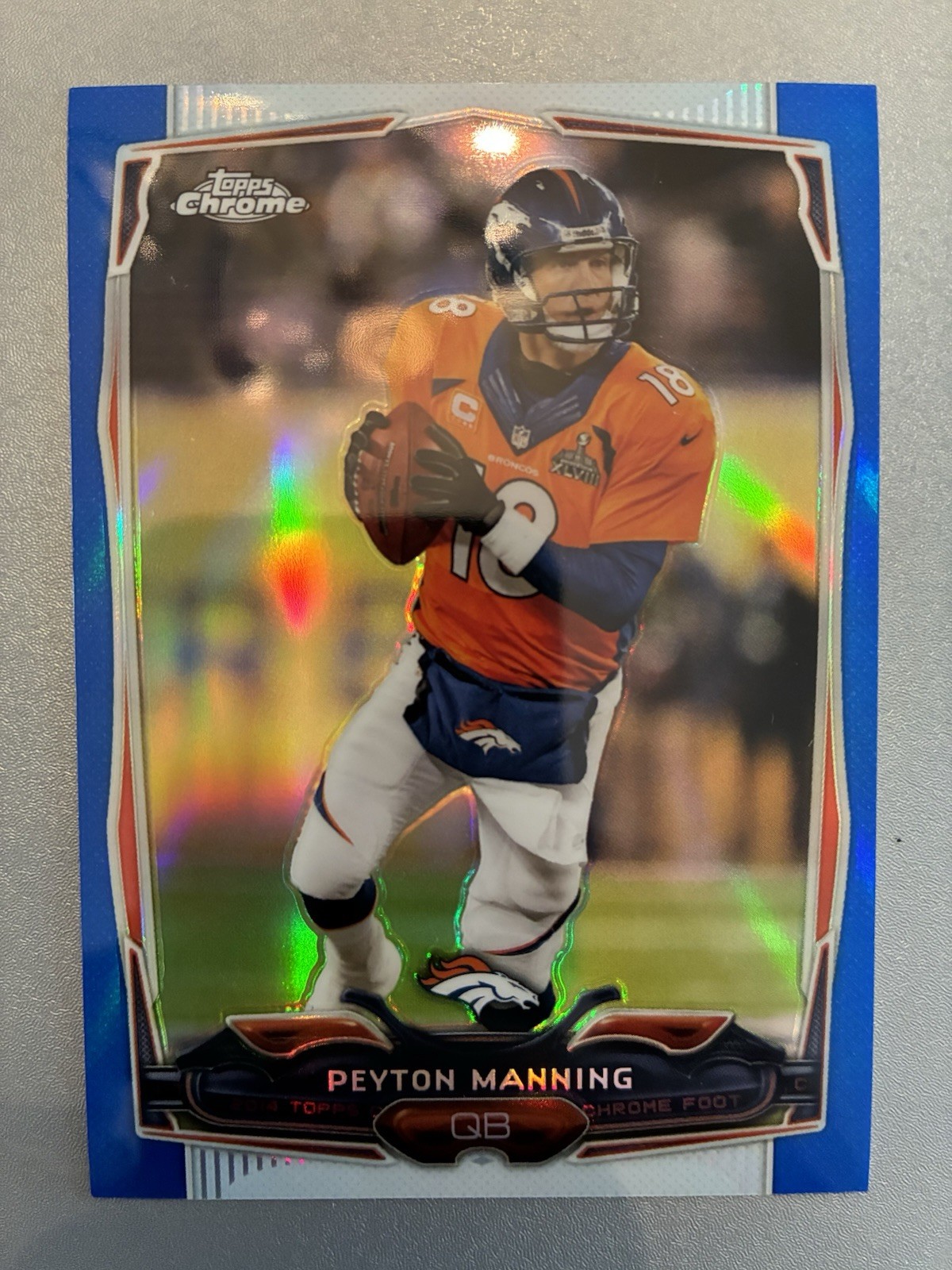 2014 Topps Chrome - Peyton Manning #42 Blue Refractor /199