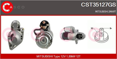 CST35127GS CASCO Starter für MITSUBISHI,SMART