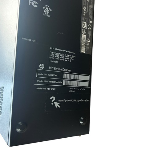 NEW HP Slim Desktop 450-a120 Computer AMD E1-6015 Processor 500GB 4GB DDR3 - Picture 9 of 21