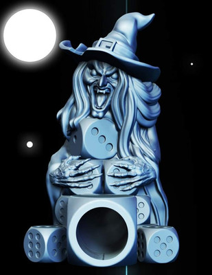 Slope3D - Witch (Enigma) Dice Tower - DnD/TTRPG/Rollenspiel/Kriegspiele