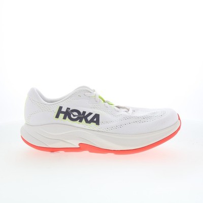 Hoka Rincon 4 1155131-FYZ Womens White Mesh Lace Up Athletic Running Shoes 11