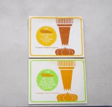 2 THE WILTON METHOD BASIC CAKE DECORATING COURSE I & II FIVE FUN LESSONS