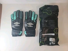 Umbro Neo Precision Goalkeeper GK Gloves Black/Marine/White-Preowned Size 9