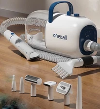 ONE IS ALL Dog & Pet Hair Grooming Vacuum w/ 7 Pet Kit Trimmer - OPEN BOX
