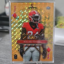 Wild Card 2024 5 Card Draw Stacked Deck Malaki Starks Georgia #SDPD-MSN 1/1