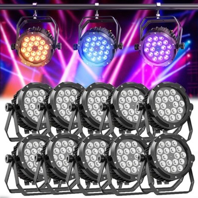 Waterproof 270W RGBWA UV LED Par Light DMX Stage DJ Par Can Light Wash Lighting