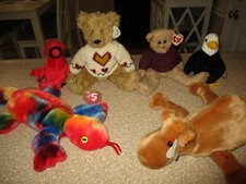 Lot of 6 The Beanie Babies  Beanie Buddies Collection All With Tags