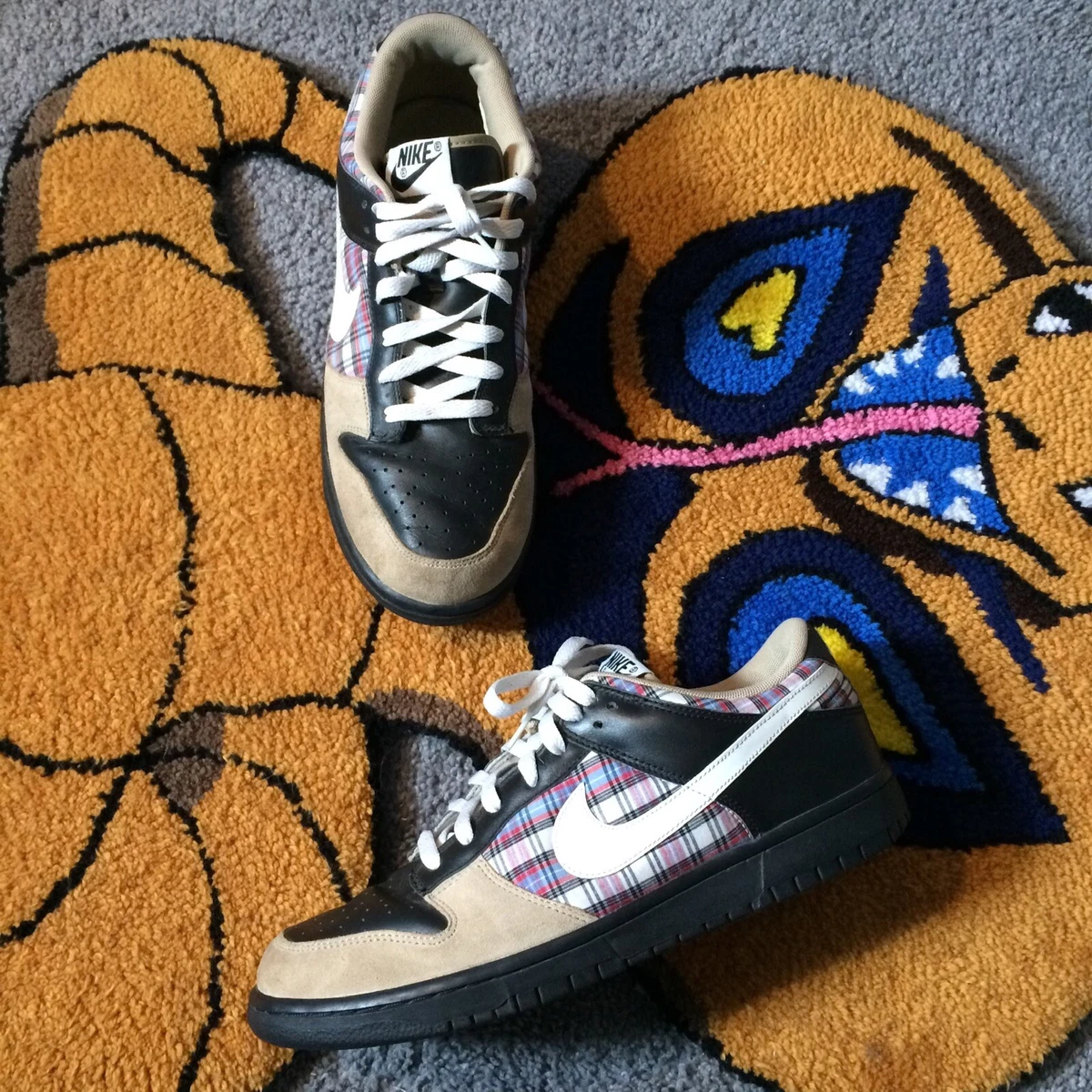 Nike Dunk Low CL Khaki & Black Plaid SB 304714-017 Size 10 Nike Dunk Low CL Black - 304714-017 for Sale | Authenticity  main image 3